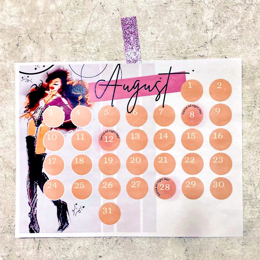 ✨FREE Month of August Calendar - Digital Download 😃✨